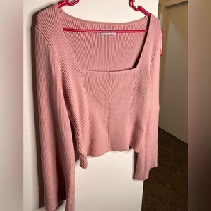Hollister Pink Ribbed Sweater